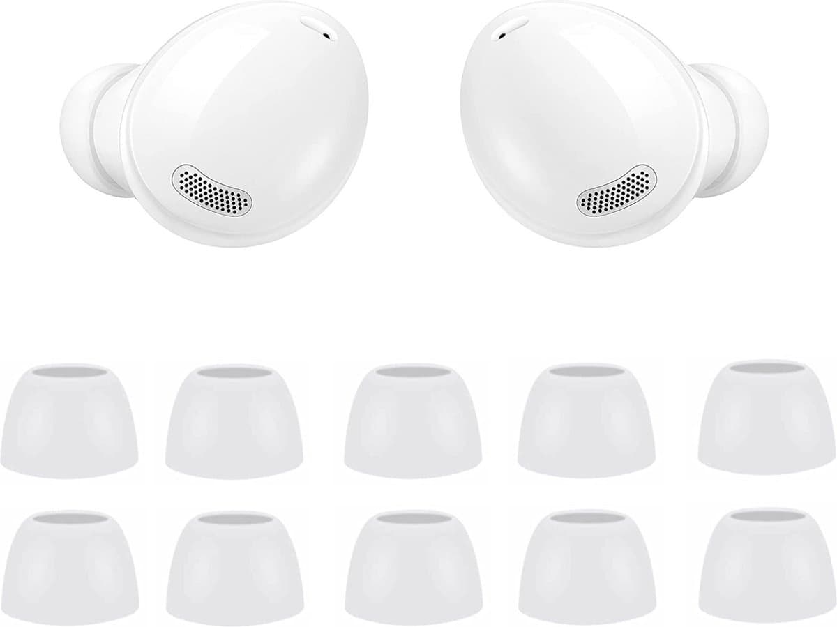 Oordopjes geschikt voor Samsung Galaxy Buds Pro - Samsung Galaxy Buds Pro tips - Samsung Galaxy Buds Pro vervanging tips - 5 paar oordopjes voor Samsung Galaxy Buds Pro - Wit / Small — afbeelding 1