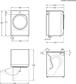 AEG T9DE98SC 9000 serie FiberPro - Wasdroger Warmtepompdroger - 9 kg — thumbnail 10