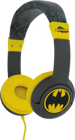 Batman - kinder koptelefoon - volumebegrenzing - verstelbaar - comfortabel (zwart/geel) — thumbnail 3