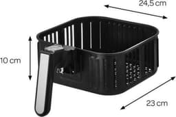 Inventum GF500HLD Airfryer XL - 5L - 8 programma's - 80-200 °C - Tot 5 personen - Zilver/Zwart — thumbnail 15