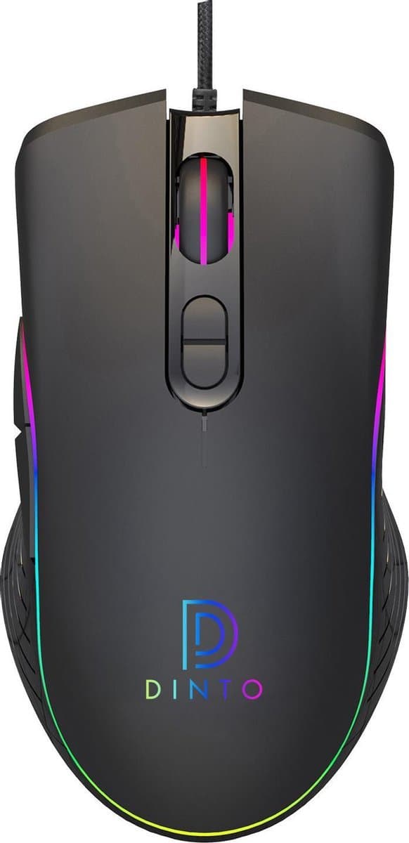DINTO® Gaming Muis S103 - Optische - 6400 DPI - RGB - Game Muis — afbeelding 1