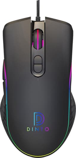 DINTO® Gaming Muis S103 - Optische - 6400 DPI - RGB - Game Muis — thumbnail 1