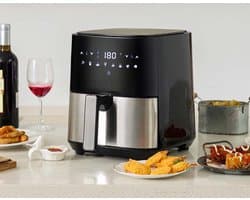 Swiss Pro+ 5 Liter intelligente Air Fryer Digitaal- airfryer- zwart-nieuw model 2026