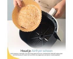 AirFryer Wegwerpbakjes | AirFryer Bakpapier | Airfryer Accesoires | AirFryer Papieren bakjes | Air Fryer Wegwerp bakjes | Airfryer XXL | Luchtfriteuse Wegwerp bakjes| 16CM | 30 stuks | Bruin