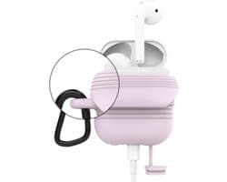 Geschikt voor Airpods Hoesje Siliconen Case - IP67 Waterdicht - Roze