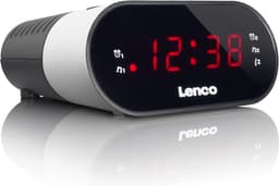 Lenco CR-07 White - Wekkerradio met Slaaptimer - Dubbel alarm - Wit — thumbnail 4