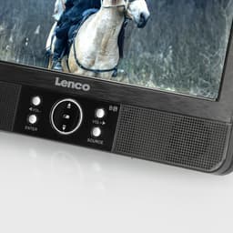 Lenco DVP-939 - 2x9" Portable DVD speler met USB,SD, ingebouwde batterij, 2x hoofdtelefoon en 2x bracket - Zwart — thumbnail 5