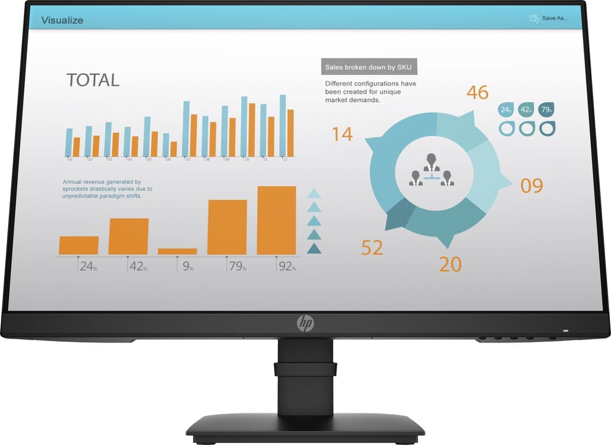 Monitor HP P24 G4 - Full HD IPS 60Hz Monitor - 24 Inch — afbeelding 1