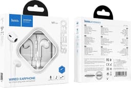 HOCO M1 Max Crystal - In Ear Oordopjes - Met draad en microfoon - 3,5mm Jack Aansluiting - Wit — thumbnail 4