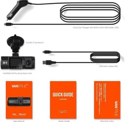Vantrue N2 Pro Dual 1080P Dash Cam Front en Cabin Dashcam voor auto's (2.5K 1440P Single Front) 1.5 inch 310° Autocamera Infrarood Nachtzicht, Sony Sensor， Parkeermodus， G-Sensor, 256GB Max — thumbnail 2