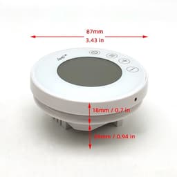 TechU™ Smart Thermostaat Round – Wit – Alleen voor Gas Boiler – Wifi & App – Google Assistant & Alexa – Persoonlijk programma instelbaar — thumbnail 3