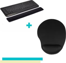 Lynnz® Ergonomische muismat met polssteun toetsenbord set | anti rsi - gel - muismat met polssteun - ergonomisch - gaming - kantoor - computer - laptop — thumbnail 1