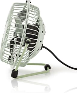 Nedis Tafelventilator | USB Gevoed | Diameter: 100 mm | 3 W | 1 Snelheid | Groen — thumbnail 3