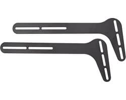 Nedis Soundbar Beugel - Geschikt voor: Universeel - Met TV Bevestiging - 15 kg - Vast - Staal - Zwart