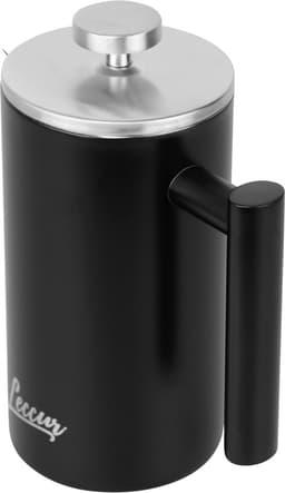 Leccur French Press Koffiemaker - Cafetière Dubbelwandig - RVS 0.8 liter — thumbnail 5