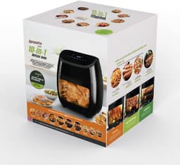 DYNA® Heteluchtoven - Oven - Airfryer Oven - Zwart - 33cm x 39cm x 38cm — thumbnail 9