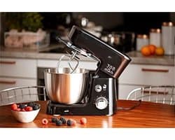 DYNA® Mixer met mengkom - Mixer - Mixer met mengkom keukenmachine - Zilver- 22cm x 35cm x 30cm; 4 kg