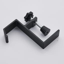 Verstelbare hoofdtelefoonhouder met enkele haak - zwart - bureau headset standaard — thumbnail 2
