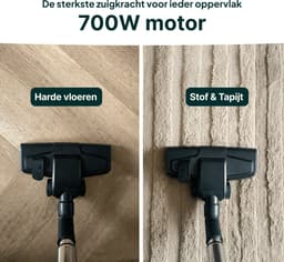 Stofzuiger met herbruikbare Zak - Snoerlengte 11 meter - Blaasfunctie – Zwart - Vivid Green — thumbnail 5