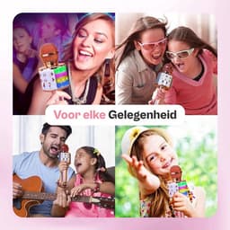 Karaoke Microfoon - Draadloos - Bluetooth - AUX-Compatibel - LED-Verlichting — thumbnail 4