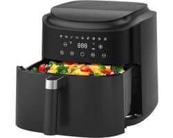 SVN® Airfryer XXL - Mini-oven - Heteluchtfriteuse - 9L - 9 Programma's - Zwart - 30cm x 32cm x 31cm