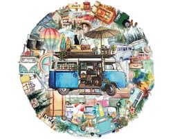 Ainy Vakantie PET Stickers 50 stuks voor bullet journal, fotoalbum, laptop, telefoon, waterfles en zelfs als muursticker of geschenksticker. Knutselen stickervellen voor kinderen en volwassenen