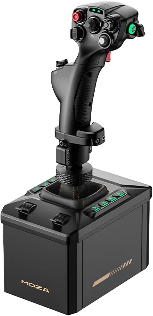 MOZA AB6 Flight Simulator Bundle – Force Feedback Joystick 6Nm – MHG Flightstick – PC — afbeelding 1