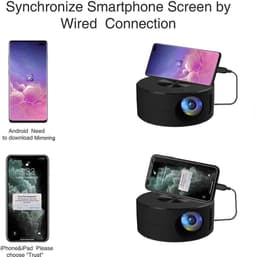 Mini LED-projector 1080p HD draagbare thuisbioscoopprojector — thumbnail 2