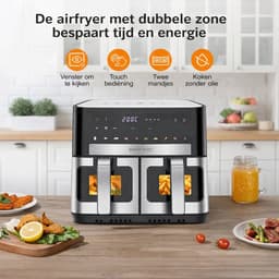 Airfryer - MAGICFOX - 10 L - 2 porties - LED touchscreen - 9 programma's — thumbnail 5