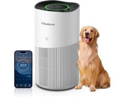Luchtreiniger met H13 HEPA Filter - Wifi & App Bediening - Voor Huisdieren - Tot 120m² Dekking