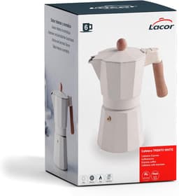 Koffiezetapparaat - Espresso Maker - Italiaanse Koffie - Geschikt Inductie - 6 Kopjes - Wit — thumbnail 5