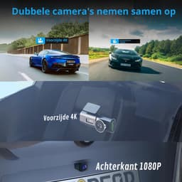 DYNA® Dual Dashcam - Voor en Achter Camera – Auto Camera Met Nachtzicht – Zwart - 3cm x 6cm x 3cm — thumbnail 3