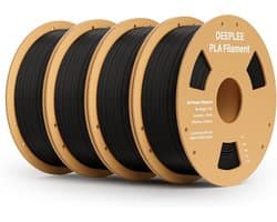 4kg Zwart PLA Filament 1.75mm voor 3D Printer - Maatnauwkeurigheid +/- 0.02 mm