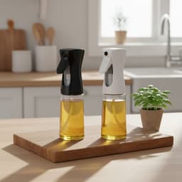 Flow Goods Olijfolie Sprayer – Wit – Olie Spray - Navulbaar Olie Glas – 200 ML – Cooking Spray - BBQ Accesoires – Airfryer — thumbnail 8