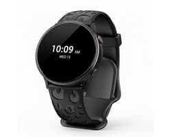 Zwart silicone horlogebandje Geschikt voor serie samsung galaxy watch 7 / 6 / 5 / 5 pro / 4 / FE / ACTIVE / ACTIVE 2 20 mm met gegraveerd patroon verwisselbare smartwatch band voor dames en heren met gestructureerd ontwerp