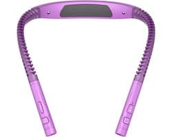 Oplaadbare LED Nekleeslamp – Neklamp om te Lezen met 3 Lichtkleuren en 3 Helderheidsstanden – USB Oplaadbare Leeslamp voor Boeken, Bed, Nachtlezen, Breien en Handwerken - Paars