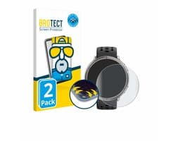 BROTECT - Screenprotector voor Amazfit Active 2 - Folie Beschermfolie matte volledig dekking 2 Stuks