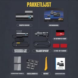 Zyrex® Dashcam voor Auto Voor en Achter - Dashcam - Zwart - ‎7cm x 3cm x 2cm — thumbnail 2