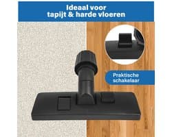Stofzuigermond universeel - Zuigmond - Parketborstel - Stofzuigerborstel universeel - Geschikt voor Miele, Philips, AEG, Electrolux, Nilfisk, Rowenta etc. - 30 tot 37mm - Premium kwaliteit