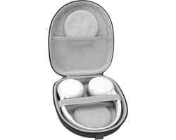 Allecto Hoofdtelefoon draagtas - Beschermende hardcase - Opbergruimte voor kabels en oplader - Compatibel met Sony en Skullcandy - Zwart