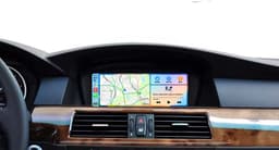 Autoradio met Carplay en Android auto | Geschikt voor Bmw 3, 5 en 6 serie E60 E61 E63 E64 E90 E91 E92 E93 2003-2012 | Radio scherm met Navigatie | 2003 2004 2005 2006 2007 2008 2009 2010 2011 2012 | CCC M5 | Met screencleaner — thumbnail 2