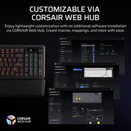 Corsair Vanguard 96 - Draadloos Gaming Toetsenbord - MLX Lineair - RGB - Lcd-scherm - US Qwerty — thumbnail 4