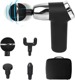 Massagepistool met USB-oplaadfunctie en 4 massagekoppen voor diepe weefselmassage — thumbnail 1