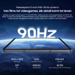 Tablet Blackview ZENO 10 - 5G LTE - 24GB RAM - 128 GB ROM - 8800mAh -Gemini Al - Android 15 - 11 inch - 2K FHD+ gamingtablet - pc-modus - Widevine L1 - OTG - Met Toetsenbord, slimme pen, Muis - Blauw — thumbnail 4