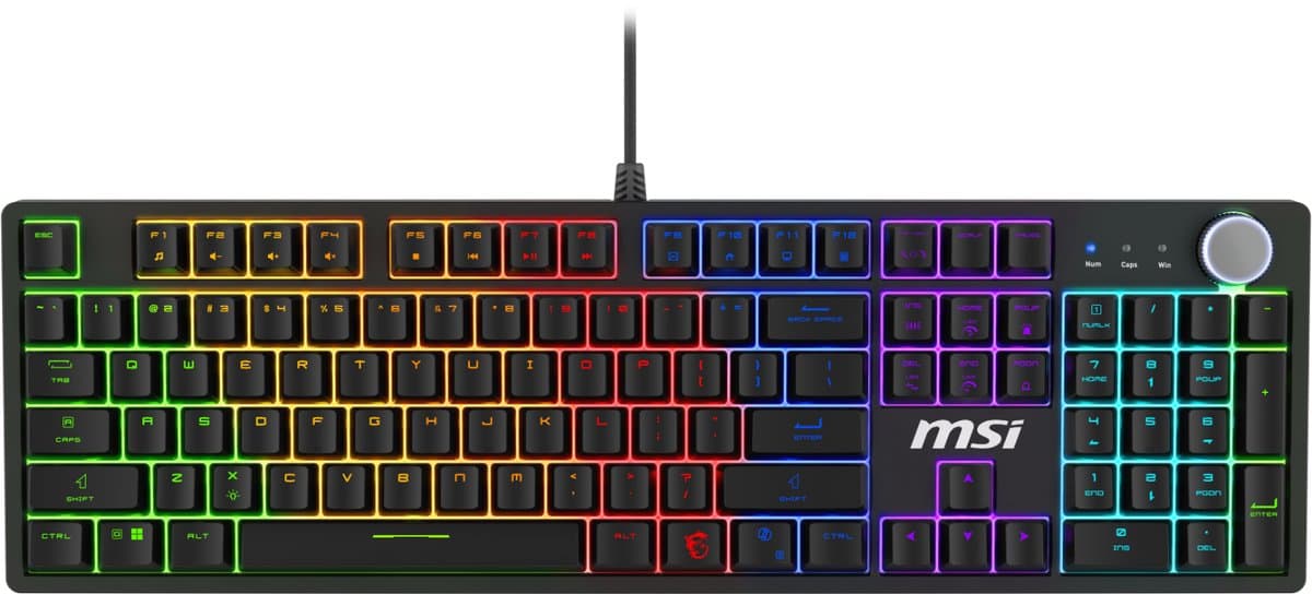 MSI FORGE GK320 RED US - Gaming Keyboard - Mechanical RED Switches - RGB LED — afbeelding 1
