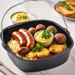 Heteluchtfriteuse vorm, hittebestendige airfryer-accessoires, eenvoudige reiniging, ijzeren friteuse, bakvorm, herbruikbare taartvorm, broodbakmand, airfryer-accessoires Gescht voor HD9925, HD9860, HD9905 01 — thumbnail 3