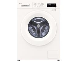 LG F4X1008NWH wasmachine 8 kg met Direct Drive motor voor stille, duurzame prestaties. Spa Steam™ voor hygiënisch wassen. ThinQ slimme bediening. Energie‑label A. Compact design voor dagelijks gemak
