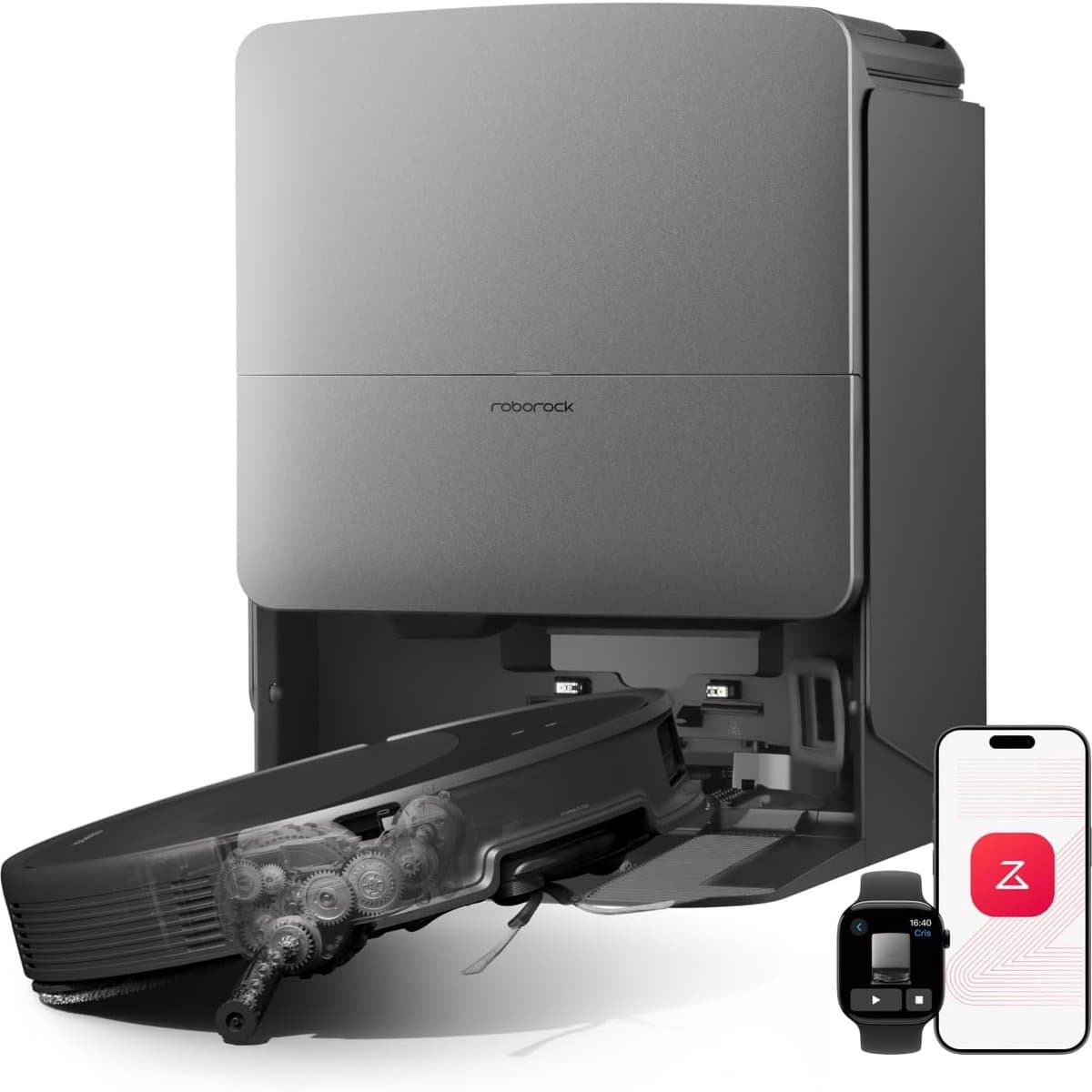 Roborock Saros 20–Robotstofzuiger Met Dweilfunctie–Digitale motor 36000Pa–AdaptiLift Chassis 3.0–Autonoom StarSight systeem 2.0–100℃ Warmwatermopwas–Zelfreinigend Station & Anti-Klit Borstels–Slimme spraakassistent-Saros 10R Upgrade — afbeelding 1