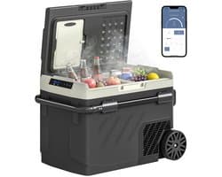 Outsunny Autokoelkast - HDPE - 69,2L x 45,3B x 45H cm - Zwart