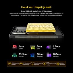 Blackview FORT 5 - Robuuste Smartphone - 4G - 36GB RAM - 256GB ROM - 6.78 inch 120Hz - Robuuste Telefoon - Nachtzicht - Android 16 - NFC - GPS - Zwart — thumbnail 6